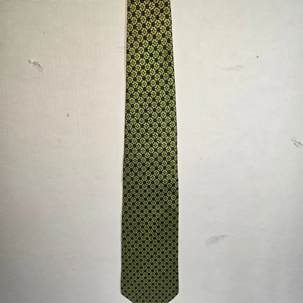 Vintage Green All Silk Made in‎ Italy Dayton's Brand Neck Tie NEW!